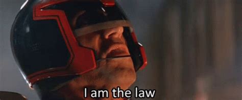 I am the law judge dredd gif