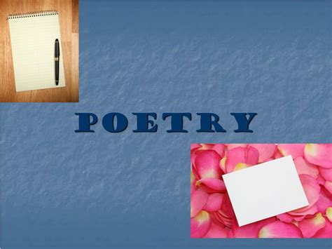 Ppt Poetry Powerpoint Presentation Free Download Id6094408