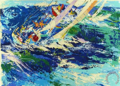 Leroy Neiman High Seas Sailing Painting High Seas Sailing Print For