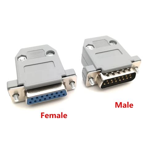 10pcs Parallel Serial Port Db15 15 Pin 15 Way D Sub Fmale Male Solder