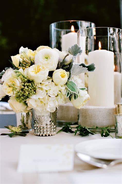 Mercury Glass And Candle Centerpiece Elizabeth Anne Designs The Wedding Blog