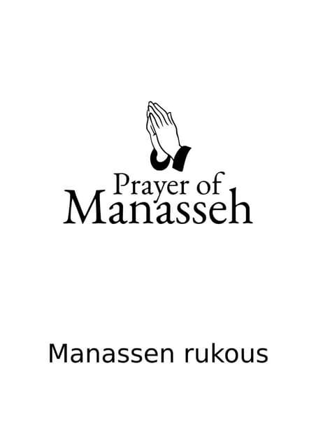 Finnish Prayer Of Manassehpdf