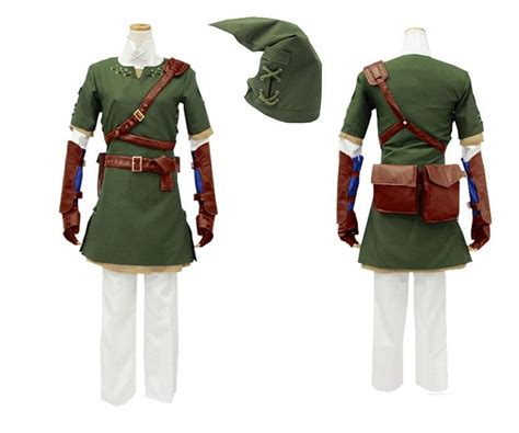 Legend Of Zelda Twilight Princess Link Cosplay Costume Tunic Outfit For