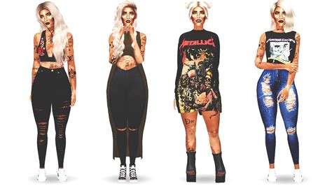Sims 4 Cc Grunge Clothes