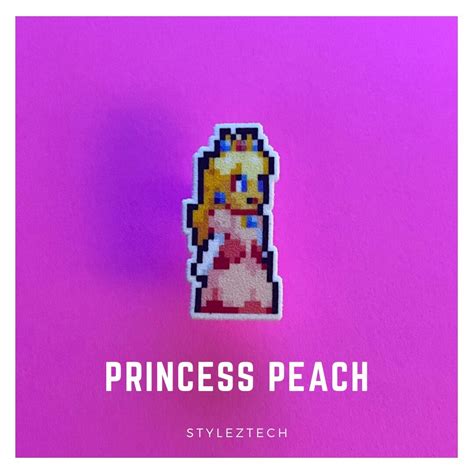 Princess Peach Pin Super Mario Lanyard Pin Gamer Pin Collectors Pin