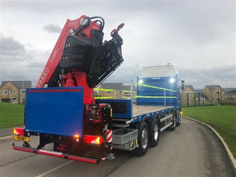 Scania S500 8x2 Flatbed With Rear Mounted Fassi F485rac225 Macs
