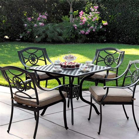 Darlee Patio Furniture Darlee Nassau 8 Piece Cast Aluminum