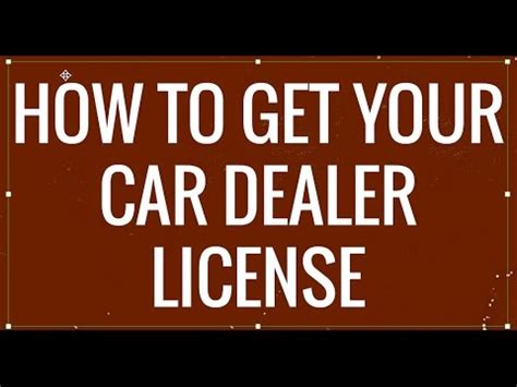 The license is attached to a single location. How to Get Your Car Dealer License - YouTube
