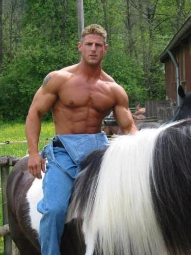 A Half Naked Man On A Horse Yum Yum Hunks Pinterest