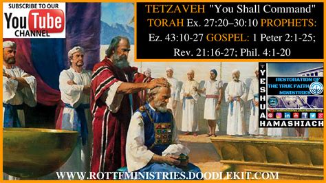 Torah Portion Tetzaveh You Shall Command Torah True Faith Gospel