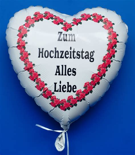 Selten ist es wirklich wichtig. Luftballon- Herz ZUM HOCHZEITSTAG ALLES LIEBE ...