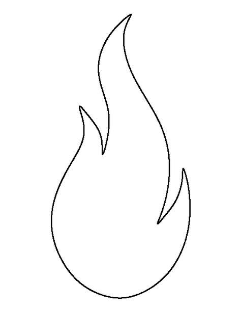 Flame Pattern Use The Printable Outline For Crafts Creating Stencils