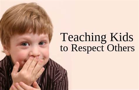 Teaching Kids To Respect Others