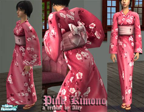 The Sims Resource Pink Kimono