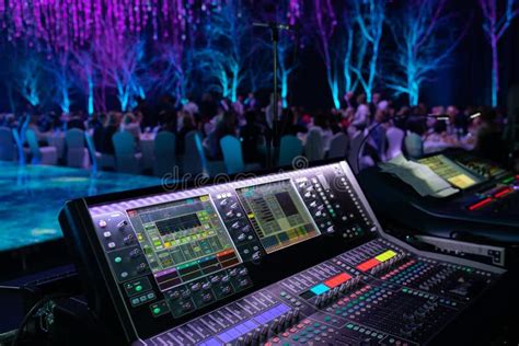 Close Up Equipment At The Disco In The Club Stock Image Image Of