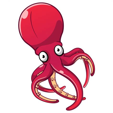 Octopus Cartoon Vector Premium Download