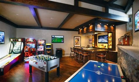 Discover 57 Awesome Game Room Ideas For Men Game Room Basement Cool