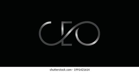 Ceo Logo Isolated On Black Background Vetor Stock Livre De Direitos