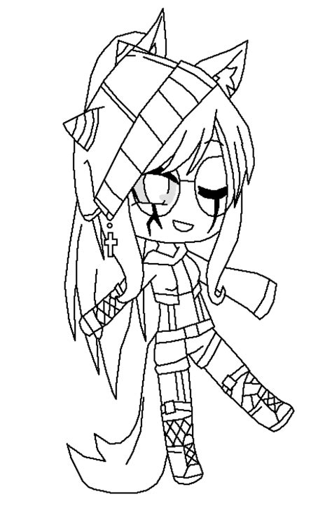 Gacha Life Coloring Pages Tomboy