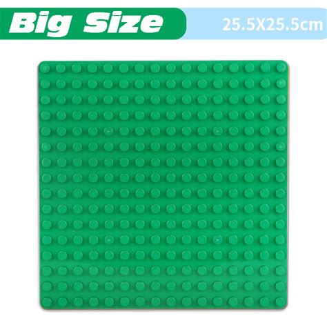 16x16 dots big size baseplate duploed blocks large particle education assemble learning