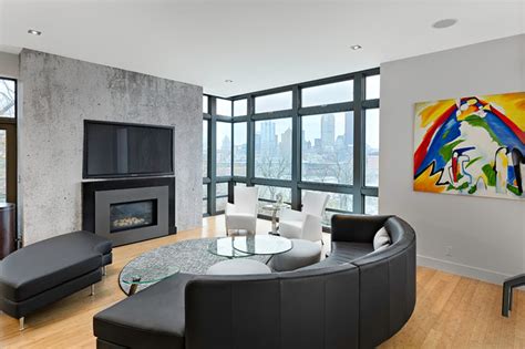 Ultra Modern Loft Contemporary Living Room Other