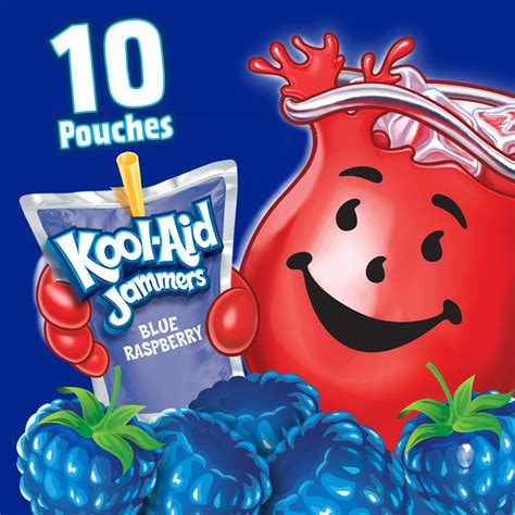 Kool Aid Jammers Blue Raspberry Artificially Flavored Soft Drink 6 Fl Oz Pack Of 10 Buy