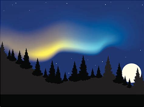 Royalty Free Aurora Borealis Clip Art Vector Images And Illustrations