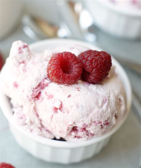 Raspberry ice cream — stock image & photo. Fresh Raspberry Homemade Ice Cream - 5 Boys Baker