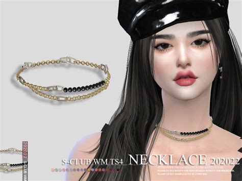 S Club Ts4 Wm Necklace 202022 Created For The Emily Cc Finds