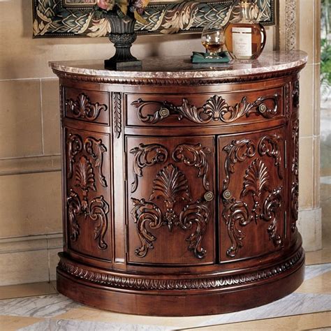 Our solid oak console tables work well as standalone items, or as part of one of our many furniture collections. Shop Design Toscano Antique Brown Half-Round Console and ...
