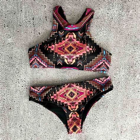 Cupshe Clear Mosaic Tank Bikini Set Cupshe Bikinis Swimwear