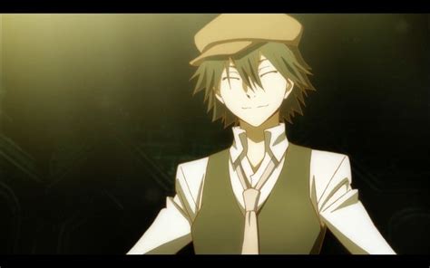 An Anime Character With Green Hair Wearing A Hat And Vest Standing In