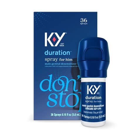 Buy K-YDuration Delay Spray, Numbing Climax Spray for Men & Lidocaine