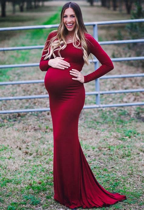 long sleeve scoop back maternity gown sexy mama maternity fitted maternity gown long sleeve