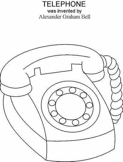 Telephone Coloring Pages Fashioned Phone Drawing Printable