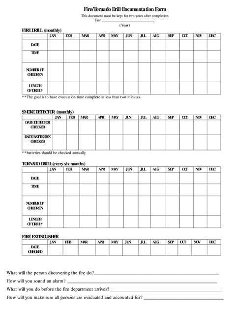 Tornado Drill Forms Fill Out And Sign Printable Pdf Template