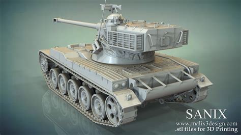 Tank Model Amx 13 Upgraded Mod 3d Model For 3d Printing