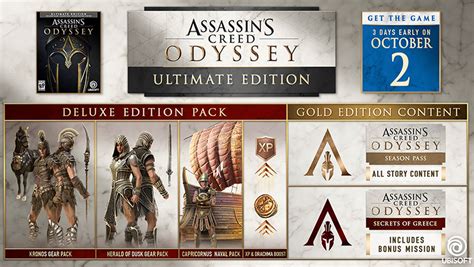 Conhe A As Edi Es Especiais De Assassin S Creed Odyssey