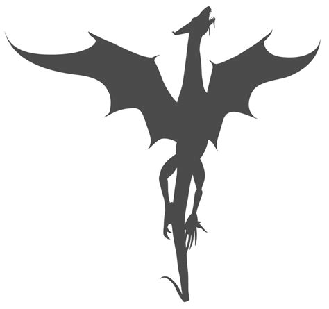 Vector Dragon Silhouette By Watyrfall On Deviantart