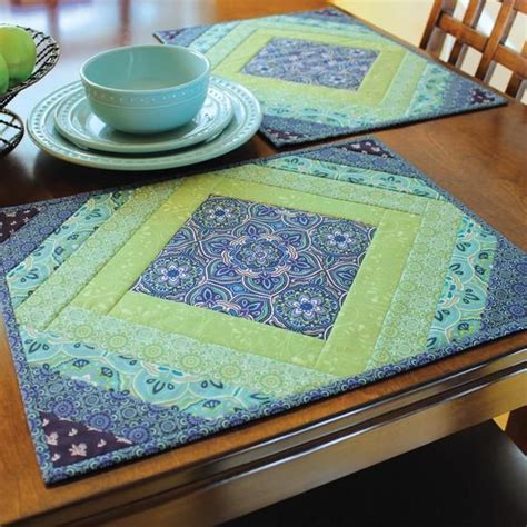 Quilt As You Go Placemats Casablanca Patched Works Quilted