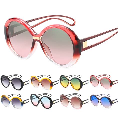 round sunglasses women men brand designer oval oversized sun glasses female male retro candy