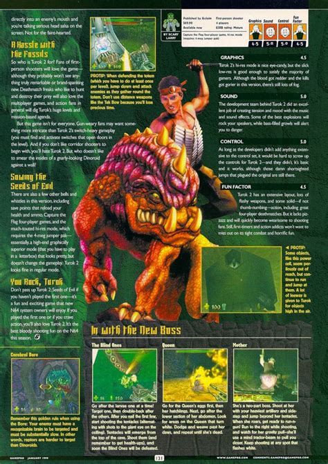 Scan Of The Review Of Turok 2 Seeds Of Evil Published In The Magazine