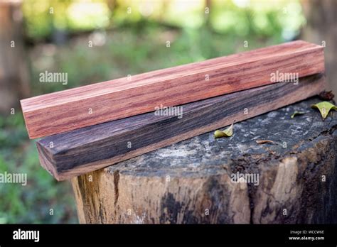Black White Wood And Burmese Rosewood Log Exotic Background Wooden