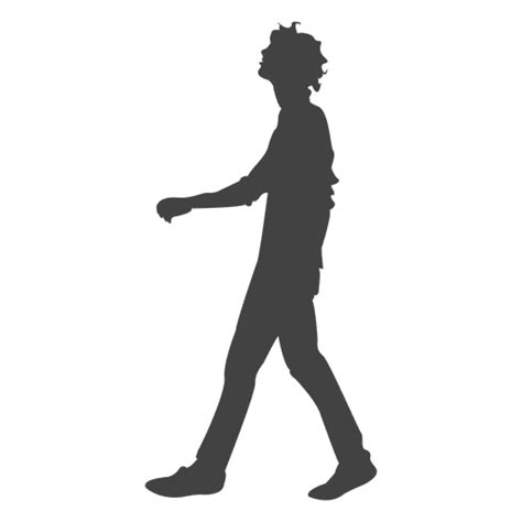 Young Boy Walking Silhouette Transparent Png And Svg Vector File