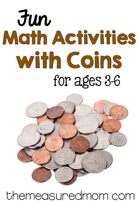 Money Math For Preschool Kindergarten And First Grade Math For Kids