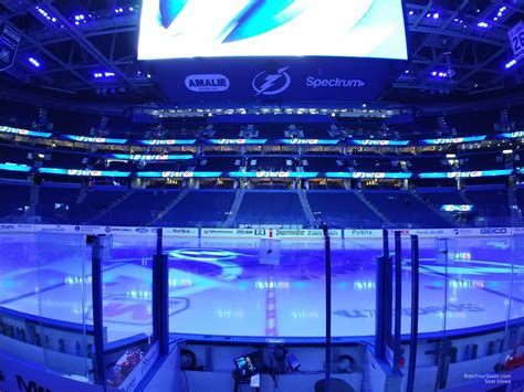Section 101 at Amalie Arena - RateYourSeats.com
