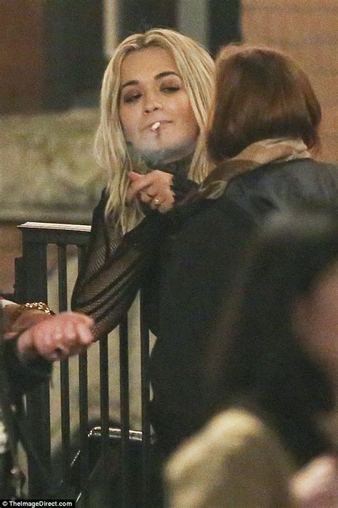 Rita Ora Sneaks A Cigarette During Fifty Shades Darker Filming In