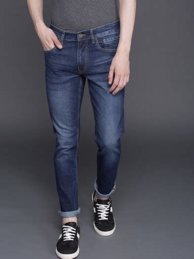 Men Blue Slim Fit Mid Rise Clean Look Stretchable Jeans Urban Libas