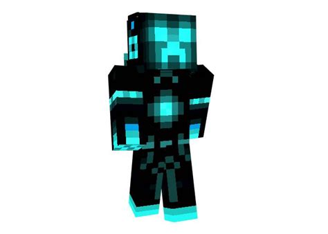 Tron Creeper Skin For Minecraft Minecraft Skins Creepers Tron