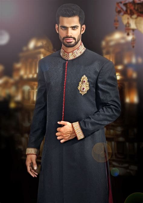 Simple Elegant Mens Wedding Sherwani Collection By Amir Adnan Pk Vogue